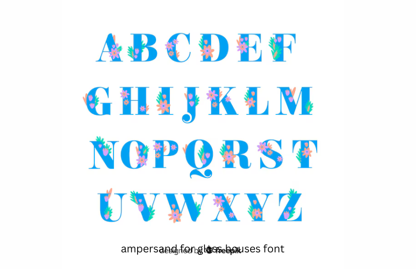 ampersand for glass houses font
