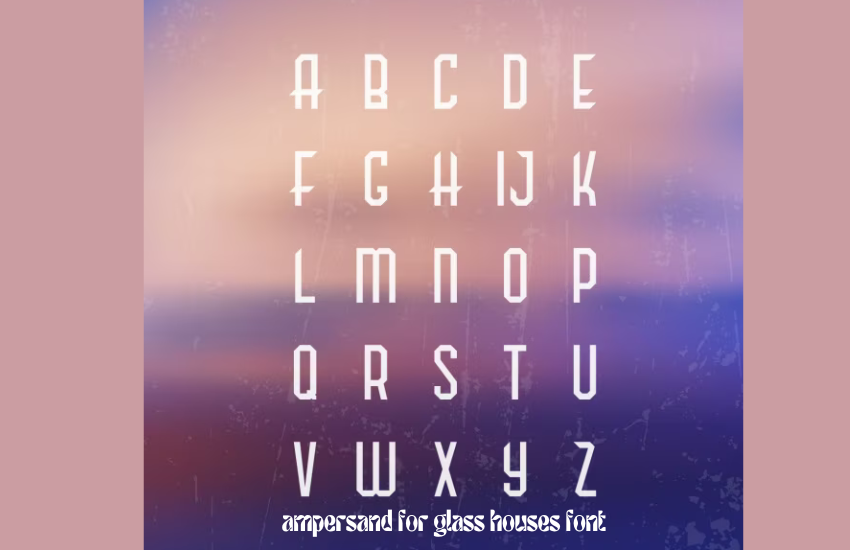 ampersand for glass houses font
