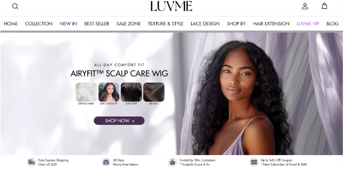 Luvme Hair Official Website